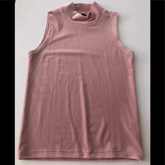 J. Crew Tops - J Crew Velvet Mock Neck Sleeveless Top